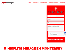 Tablet Screenshot of minisplitsmirage.com